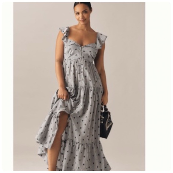 Anthropologie Dresses & Skirts - NWT Anthropologie Pilcro Flutter-Sleeve Tiered Midi Dress, S